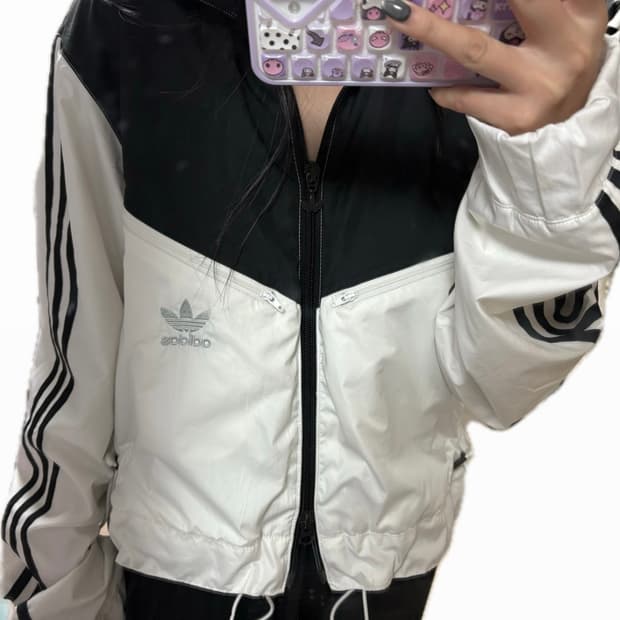 아디다스 투웨이 바람막이집업 (빈티지,커스텀)
