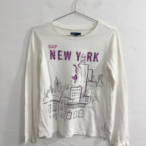 gap kids printing longsleeve