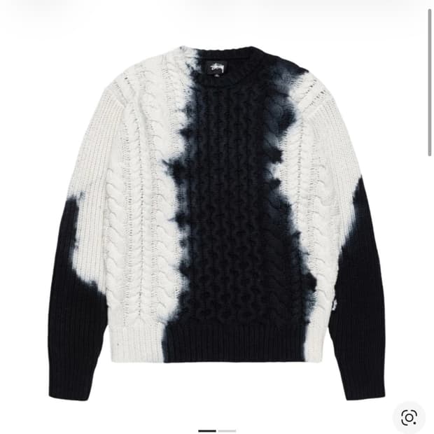 스투시 타이다이 피셔맨 니트