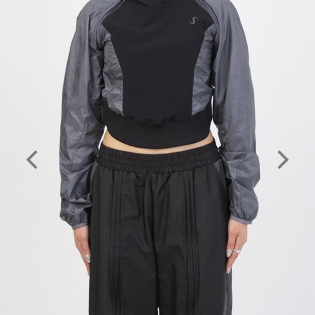 오호스 투웨이 후디볼레로 블랙