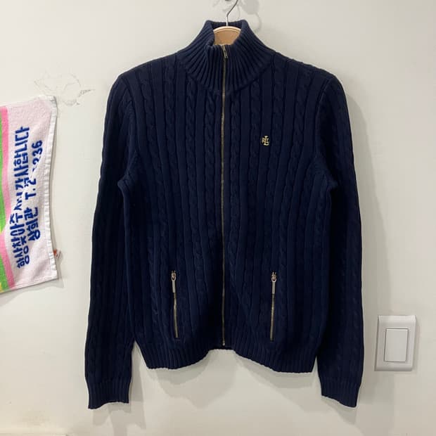 644 랄프로렌 폴로 꽈배기 니트 집업