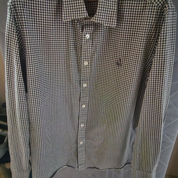 빈폴 스판 체크셔츠 100