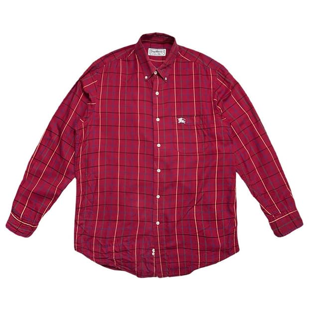 BURBERRYS 레드 체크 셔츠 41 (L)