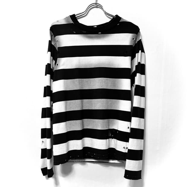 Number (N)ine 2002SS STRIPED L/S T-SHIRT