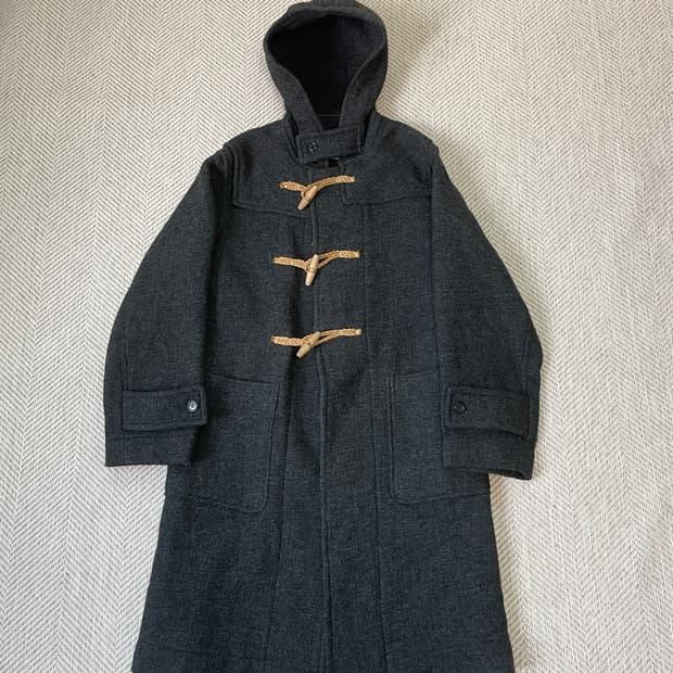 카반 드 주카 로프 토글 후드 더플 코트 