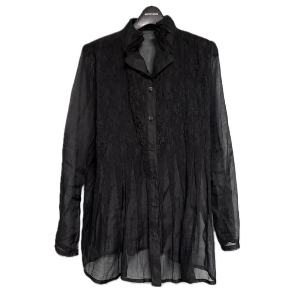일본 빈티지 고스 블랙 셔츠