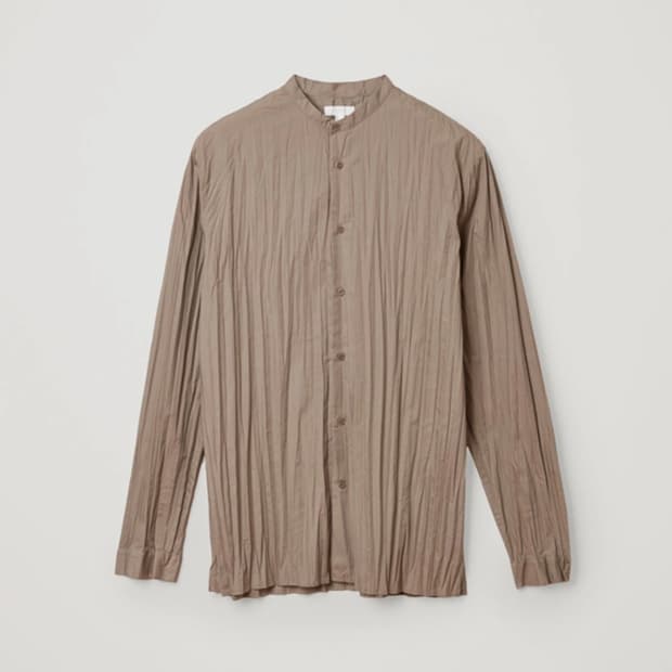 Cos Plisse Recycled Polyester Shirt