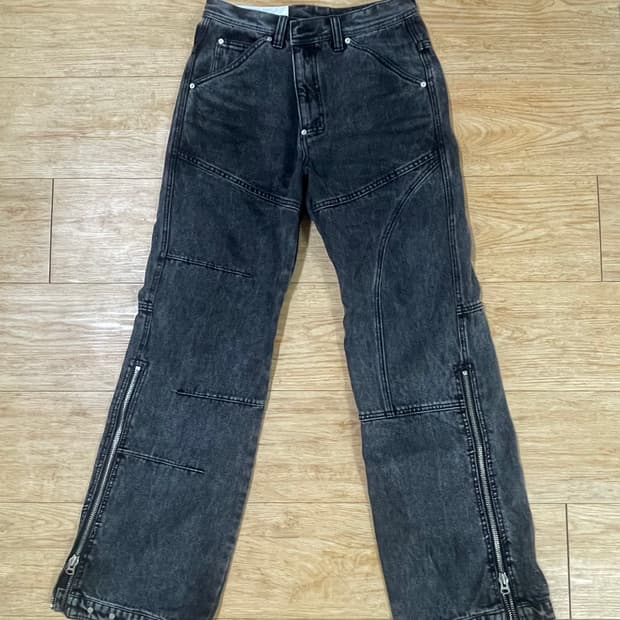 엔더슨벨 블리치 워시드 지퍼 진