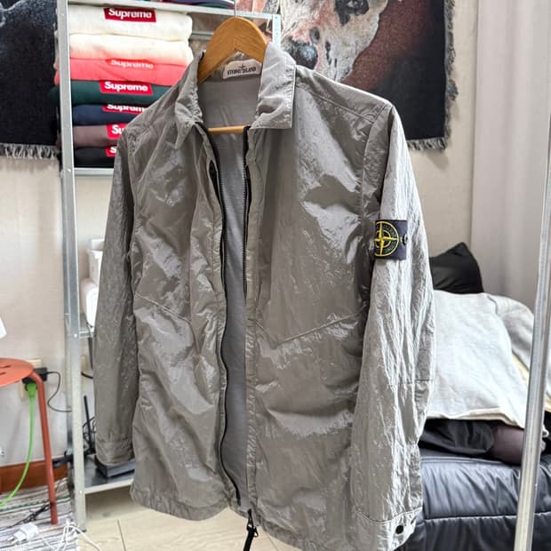 스톤아일랜드 나일론 메탈 오버셔츠