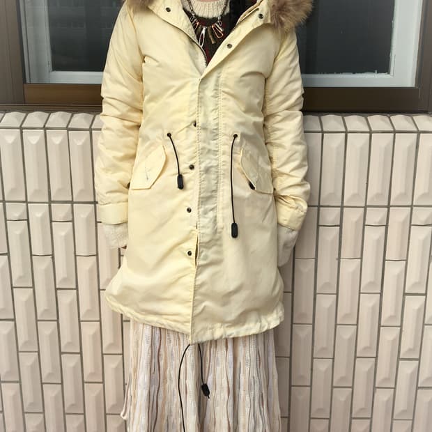 Fake fur hood jacket