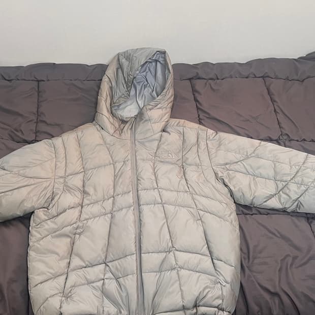 노스페이스 웨이브온lt자켓 그레이 L사이즈