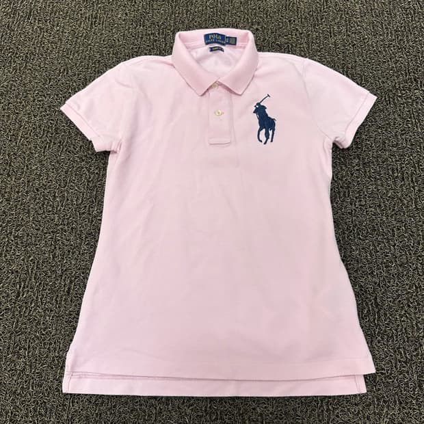 POLO 폴로 랄프로렌 빅포니 카라티 여성 반팔티셔츠 핑크 XS