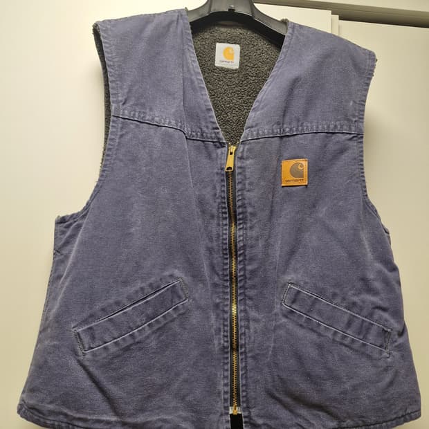 칼하트 워크 조끼 워싱블루