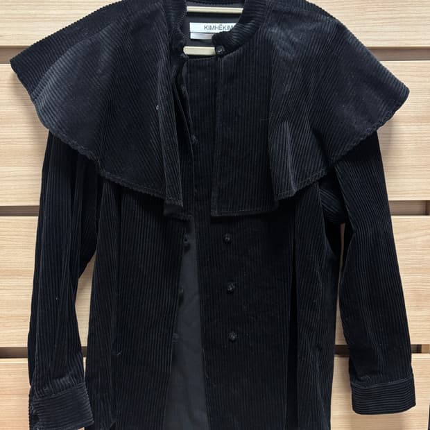 김해김 케이프 코듀로이 블라우스