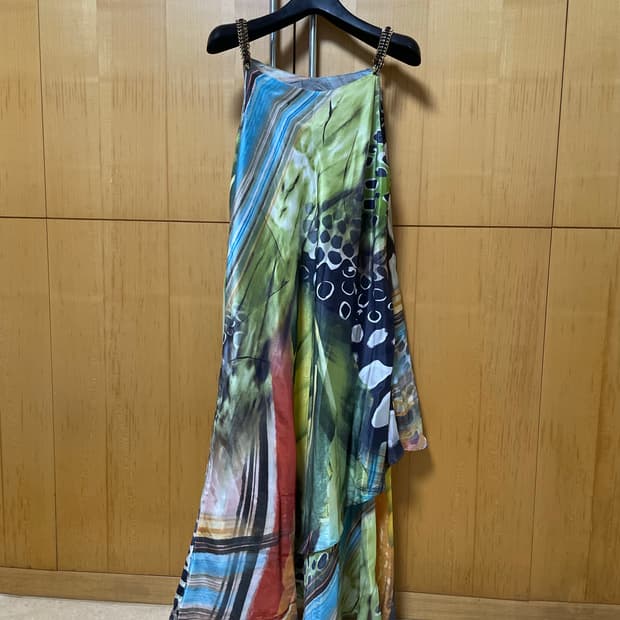 Escada 에스카다 레오파드 실크 롱 원피스