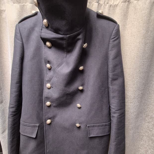 발망 금장 버튼 코튼 피코트 50