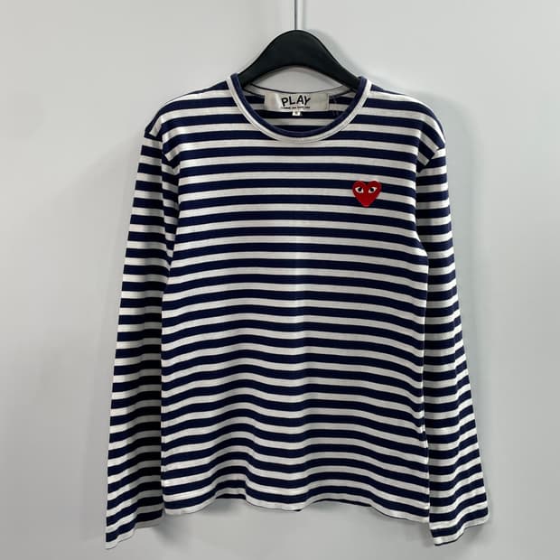 꼼데가르송 스트라이프 롱슬리브 긴팔티 (on.635)