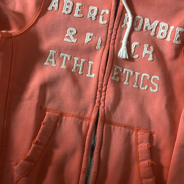 아베크롬비 후드집업 오렌지