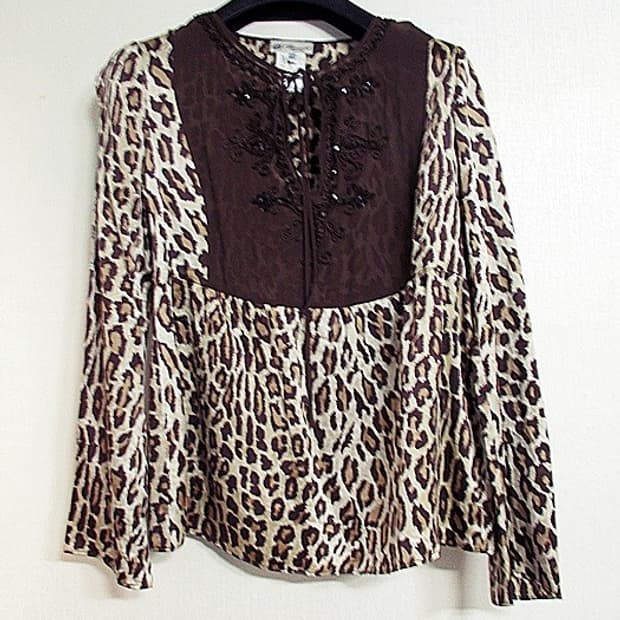 블루마린 정품 실크 블라우스 66사이즈