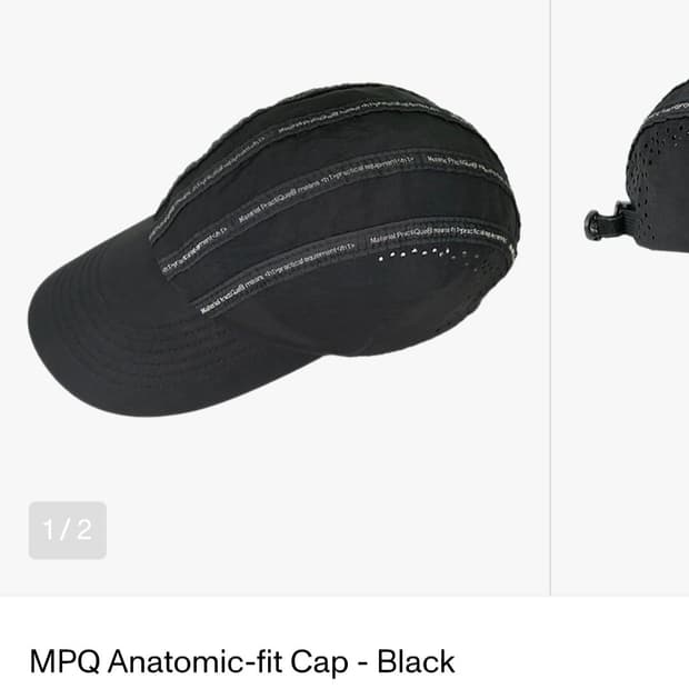 MPQ Anatomic-fit Cap - Black