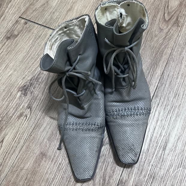 Marithe Francois Girbaud 회색 앵클 부츠