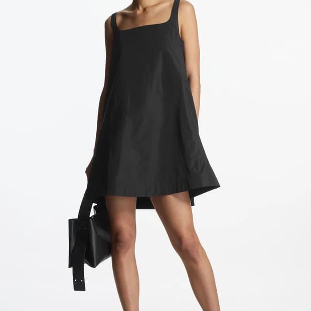 Contrast Panel Mini Dress/콘트래스트 판넬 미니드레스