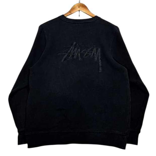 스투시 자수로고 맨투맨 