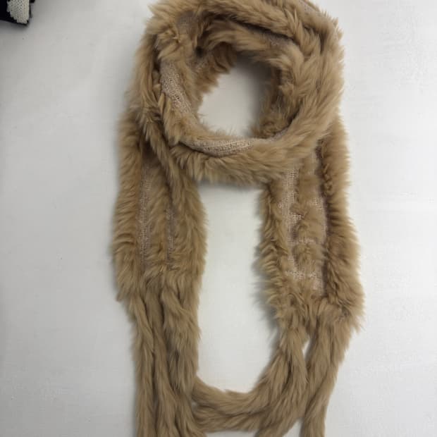 rabbit fur muffler
