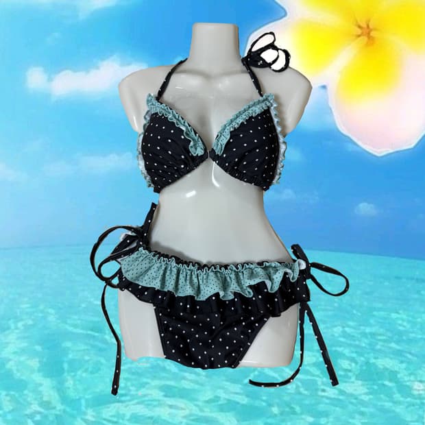 갸루걸 민트초코 비키니 셋트