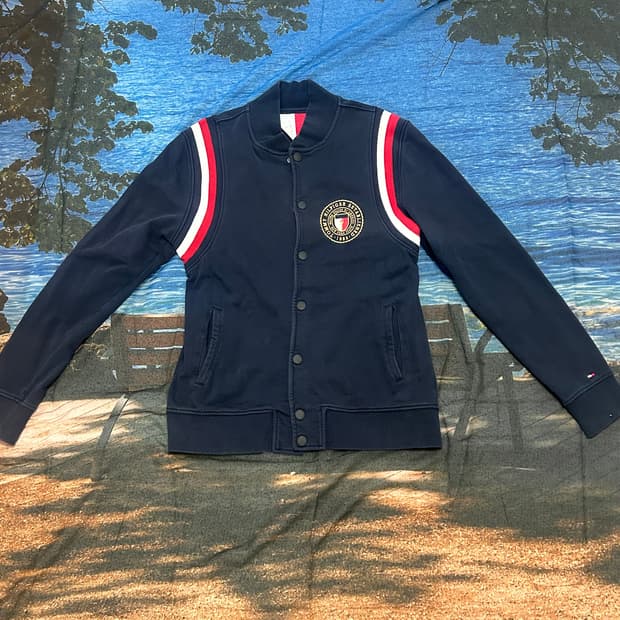 Tommy Hilfiger Navy Varsity Jacket M