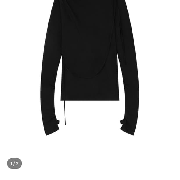 (구매)하르테올뎀 Hooded Fract Sleeve BK 사이즈 1