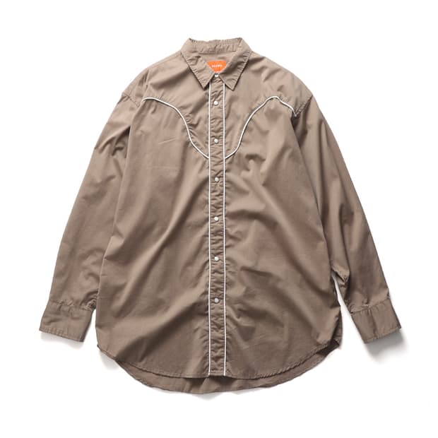 빔즈 BEAMS Piping Western Shirt