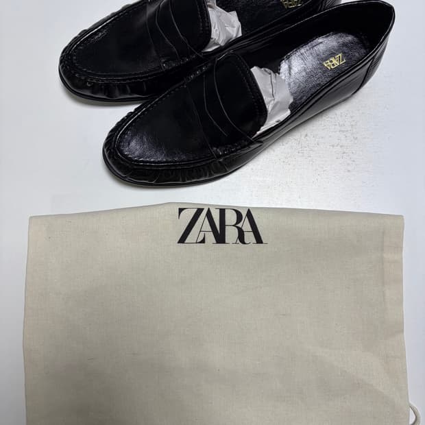 자라 셔링 로퍼 더스트백 포함 260 EU 40