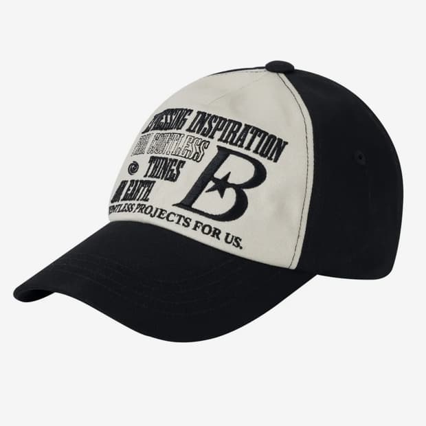 바우프 B LOGO 볼캡 블랙