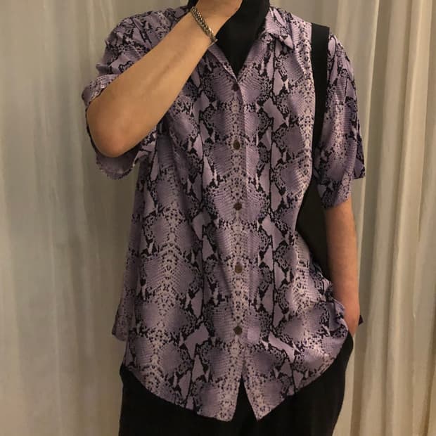 와코마리아 파이톤 셔츠