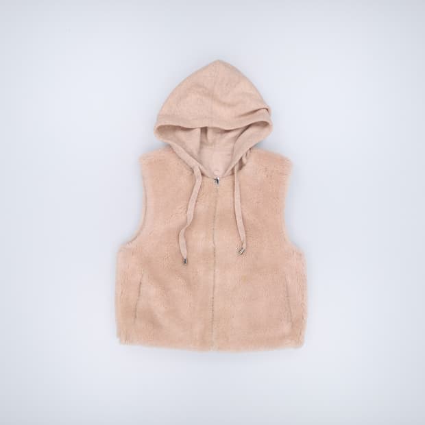 85 더엣지 여성 양모울 퍼조끼 0219H1