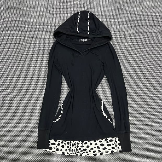 에고이스트 펑크 갸루 롱 후드원피스