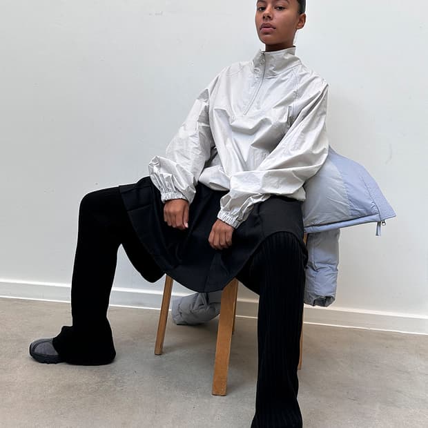 마뗑킴 matin kim 레이어드 니트 부츠컷 팬츠 바지 S 새상품