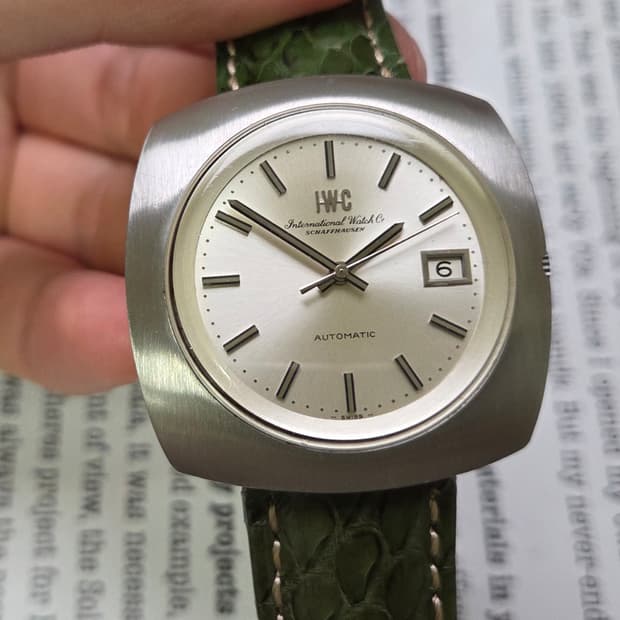 레어] 빈티지 IWC 샤프하우젠 UFO 점보 오리지널 실버판 오토매틱 