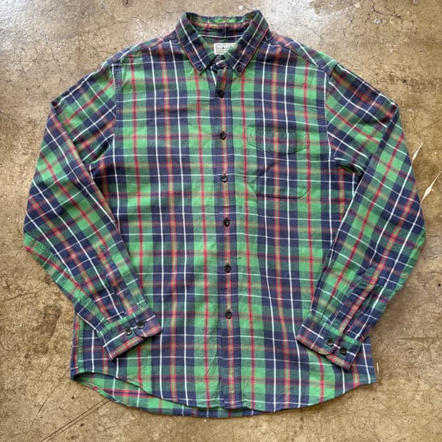 엘엘빈 빈티지 플란넬 체크 셔츠