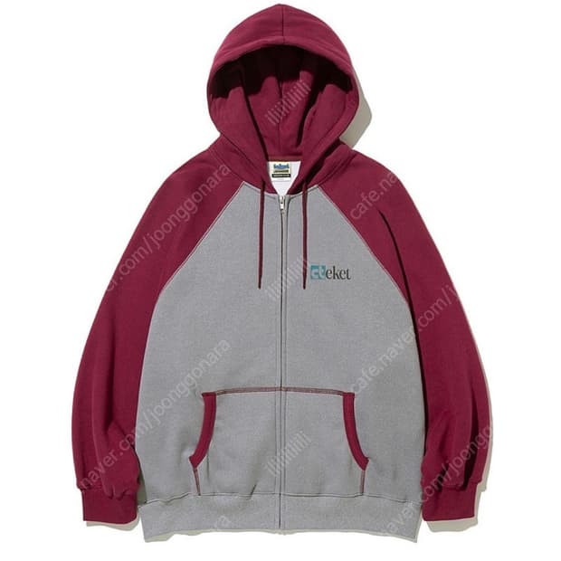 테켓 teket 배색 후드집업