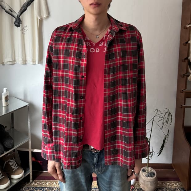 지방시 스타 체크 셔츠