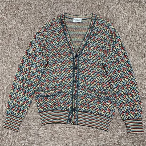 M) MISSONI 미쏘니 유니크 패턴 가디건