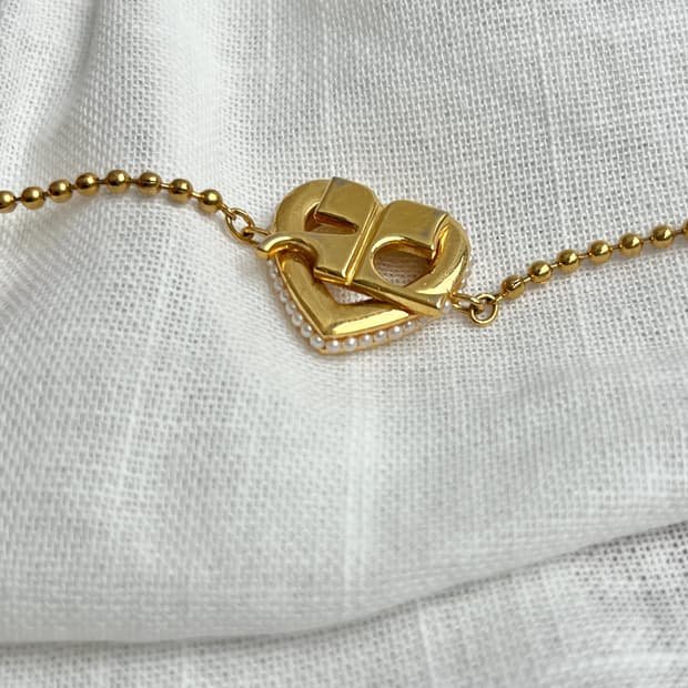 90s Courreges 꾸레쥬 로고 브라슬렛 팔찌