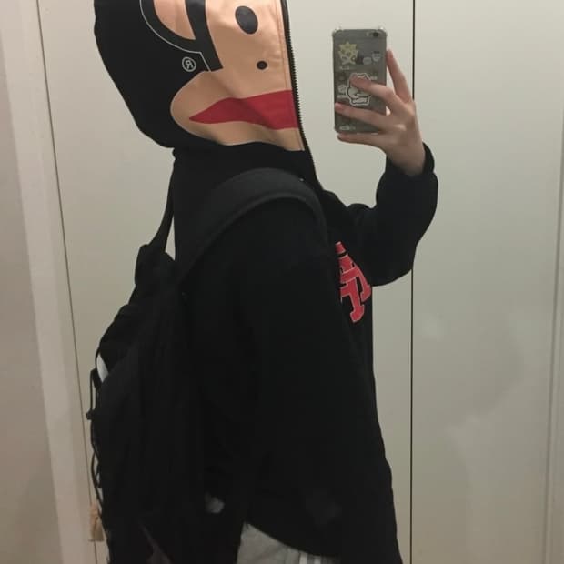 폴프랭크 블랙 후드집업