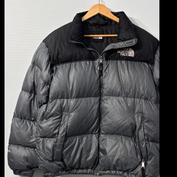 노스페이스 눕시 700 패딩 회색 100