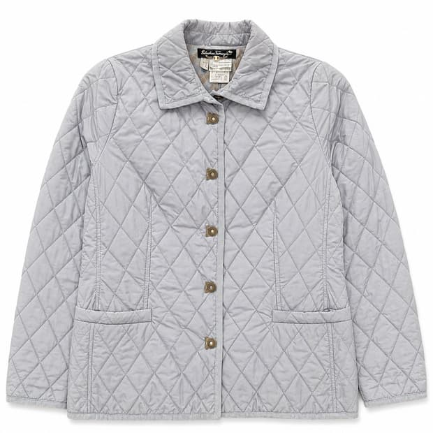 페라가모 퀼팅 자켓 42(XL) 라이트그레이