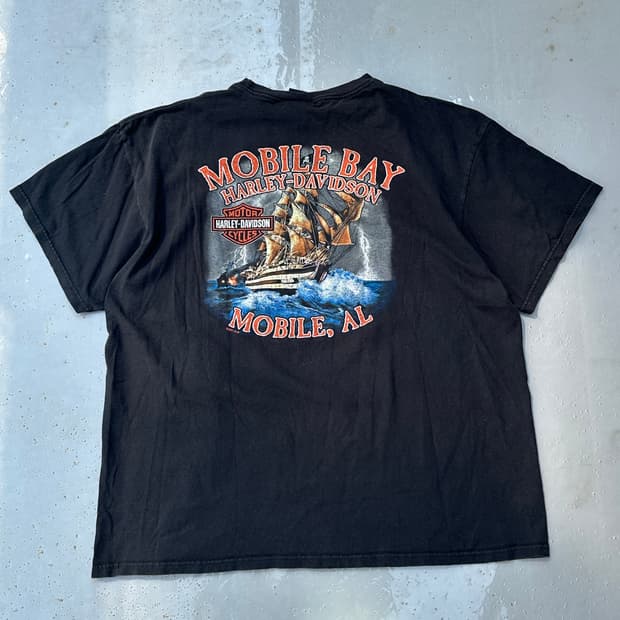 [할리데이비슨] •Vintage Mobile Bay Tee