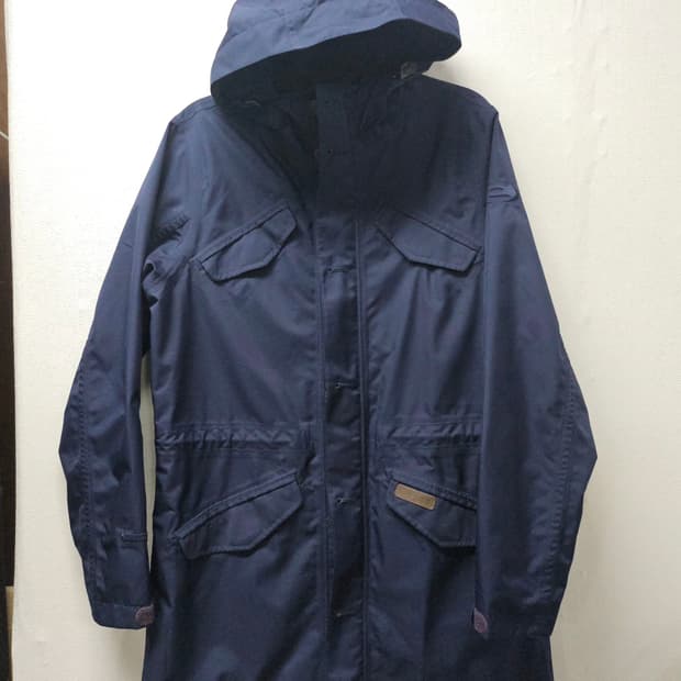 아이더 네이비 후드 야상 롱 점퍼  L