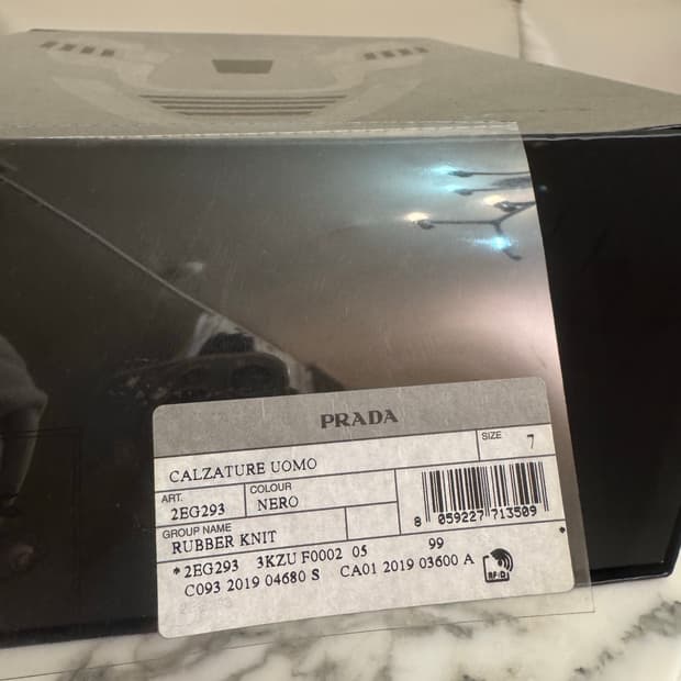 prada  cloudbust thunder rubber 러버 스니커즈 